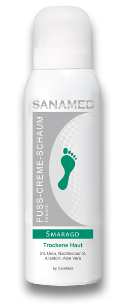Sanamed Fuß-Creme-Schaum &quot;Smaragd&quot; 150ml